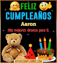 Gif de cumpleaños Aaron
